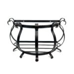 Hand Forged Wrought Iron Planter Basket (Available in Gold or Copper Patina) Wall Mounted Flower Holder - Image 9