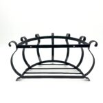 Hand Forged Wrought Iron Planter Basket (Available in Gold or Copper Patina) Wall Mounted Flower Holder - Image 12