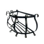 Hand Forged Wrought Iron Planter Basket (Available in Gold or Copper Patina) Wall Mounted Flower Holder - Image 15