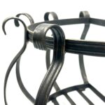 Hand Forged Wrought Iron Planter Basket (Available in Gold or Copper Patina) Wall Mounted Flower Holder - Image 16