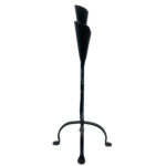 Hand Forged Wrought Iron 3 Light Candelabra (Antique Patina) Solid Flat Base Candle Holder - Image 8