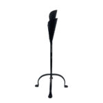 Hand Forged Wrought Iron 3 Light Candelabra (Antique Patina) Textured Cup Candle Holder - Image 8