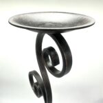 Hand Forged Iron Candle Holder 21" (53cm) Antique Patina Finish Sculptural Centerpiece - Image 6