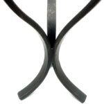 Hand Forged Iron Candelabra 16" (40cm) Antique Patina Finish 3 Light Tall Hammered Cup Centerpiece - Image 7