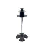 Hand Forged Iron Candelabra 13.5" (34cm) Antique Patina Finish  Geometric Arch Centerpiece - Image 6