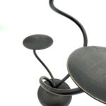 Hand Forged Iron Candelabra 12.5" (32cm) Antique Patina Finish Serpentine Centerpiece - Image 6