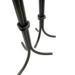 Hand Forged Iron Candlestick Set of 2 Antique Patina Finish Tall Minimalist Taper Centerpieces - Image 8