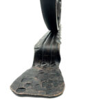 Hand Forged Iron Candelabra 19" (48cm) Antique Patina Finish Slender Vertical Centerpiece - Image 8