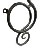 Hand Forged Iron Wall Sconce Set of 2 Antique Patina Finish Single Light Hammered Scrolls - Image 8