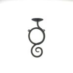 Hand Forged Iron Wall Sconce Set of 2 Antique Patina Finish Single Light Hammered Scrolls - Image 7