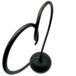 Hand Forged Iron Heart Motif Sculptural Decorative Object 11" (27cm) Antique Patina Finish Scrolled Heart Art - Image 7