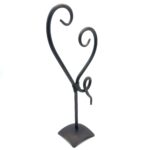 Handmade Iron Heart Sculpture 31cm Antique Patina Decorative Tabletop Art Figurine - Image 6