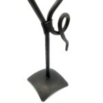 Handmade Iron Heart Sculpture 31cm Antique Patina Decorative Tabletop Art Figurine - Image 9