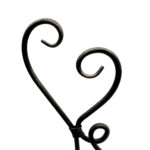 Handmade Iron Heart Sculpture 31cm Antique Patina Decorative Tabletop Art Figurine - Image 7