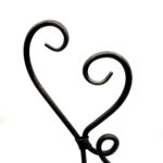 Handmade Iron Heart Sculpture 31cm Antique Patina Decorative Tabletop Art Figurine - Image 8