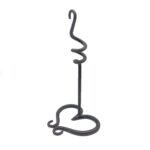 Handmade Wrought Iron Single Candlestick Holder 28cm Artisan Tabletop Decor - Image 5