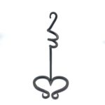 Handmade Wrought Iron Single Candlestick Holder 28cm Artisan Tabletop Decor