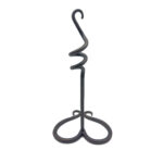 Handmade Wrought Iron Single Candlestick Holder 28cm Artisan Tabletop Decor - Image 7