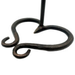 Handmade Wrought Iron Single Candlestick Holder 28cm Artisan Tabletop Decor - Image 3