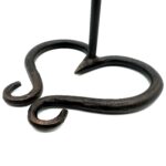 Handmade Wrought Iron Single Candlestick Holder 28cm Artisan Tabletop Decor - Image 7