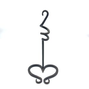 Handmade Wrought Iron Single Candlestick Holder 28cm Artisan Tabletop Decor