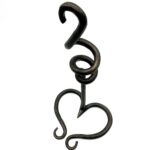 Handmade Wrought Iron Single Candlestick Holder 28cm Artisan Tabletop Decor - Image 8