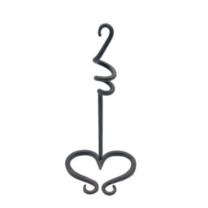 Handmade Wrought Iron Single Candlestick Holder 28cm Artisan Tabletop Decor