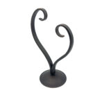 Handmade Iron Heart Sculpture 25cm Antique Patina Decorative Tabletop Art Object - Image 5