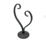 Handmade Iron Heart Sculpture 25cm Antique Patina Decorative Tabletop Art Object - Image 5