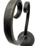 Handmade Iron Heart Sculpture 25cm Antique Patina Decorative Tabletop Art Object - Image 7