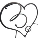 Handmade Wrought Iron Wall Mounted Wine Rack and Glass Holder 54cm Antique Patina Decorative Home Bar Display - Image 6