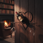 Handmade Wrought Iron Wall Mounted Wine Rack and Glass Holder 54cm Antique Patina Decorative Home Bar Display - Image 5