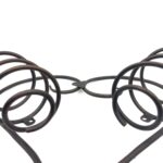 Handmade Wrought Iron Heart Wall Mounted Wine Rack 39cm Antique Patina Decorative Bottle Holder - Image 4