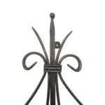 Handmade Wrought Iron Scrollwork Wall Decor 50cm Antique Patina Decorative Artisan Metal Object - Image 5