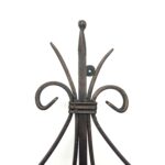 Handmade Wrought Iron Scrollwork Wall Decor 50cm Antique Patina Decorative Artisan Metal Object - Image 6