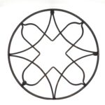 Handmade Wrought Iron Geometric Circular Wall Decor 45cm Antique Patina Decorative Artisan Metal Object - Image 7