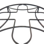 Handmade Wrought Iron Geometric Circular Wall Decor 45cm Antique Patina Decorative Artisan Metal Object - Image 5