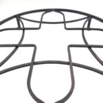 Handmade Wrought Iron Geometric Circular Wall Decor 45cm Antique Patina Decorative Artisan Metal Object - Image 8