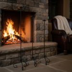 Hand Forged Iron Floor Candelabra Set of 3 41″- 45″- 49″(103-113-123) Artisan Matte Black Scrolled Base Rustic Floor Decor - Image 3