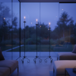 Hand Forged Iron Floor Candelabra Set of 3 41″- 45″- 49″(103-113-123) Artisan Matte Black Scrolled Base Rustic Floor Decor - Image 5