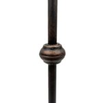 Hand Forged Iron Floor Candelabra Set of 3 41″- 45″- 49″(103-113-123) Antique Patina Scrolled Base Rustic Floor Decor - Image 4
