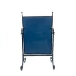 Hand Forged Iron Swivel Tabletop Mirror 68cm Aluminum Patina Artisan Scrolled Base Rustic Decor - Image 13