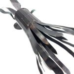 Hand Forged Wrought Iron Torch Wall Sconce 75cm Antique Patina Leaf Detail Wall Mount Decor - Image 6