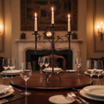 Hand Forged Wrought Iron 3 Light Candelabra (Antique Patina) Tall Floor or Table Candle Holder - Image 2