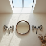 Hand Forged Iron Wall Sconce 15" (39cm) Antique Patina Finish 2 Light Medieval Candelabra - Image 2