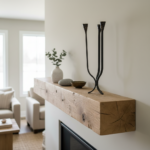 Hand Forged Iron Candelabra 16" (40cm) Antique Patina Finish 3 Light Tall Hammered Cup Centerpiece - Image 3