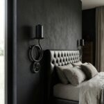 Hand Forged Iron Wall Sconce Set of 2 Antique Patina Finish Single Light Hammered Scrolls - Image 5