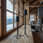 Hand Forged Iron Candlestick Set of 2 Antique Patina Finish Tall Minimalist Taper Centerpieces - Image 2