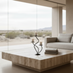 Hand Forged Iron Candelabra 12.5" (32cm) Antique Patina Finish Serpentine Centerpiece - Image 2