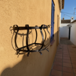 Hand Forged Wrought Iron Planter Basket (Available in Gold or Copper Patina) Wall Mounted Flower Holder - Image 7
